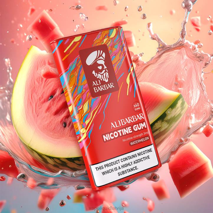 Vape Latvija - Alibarbar nikotīna gumija piparmētra 4T0N101