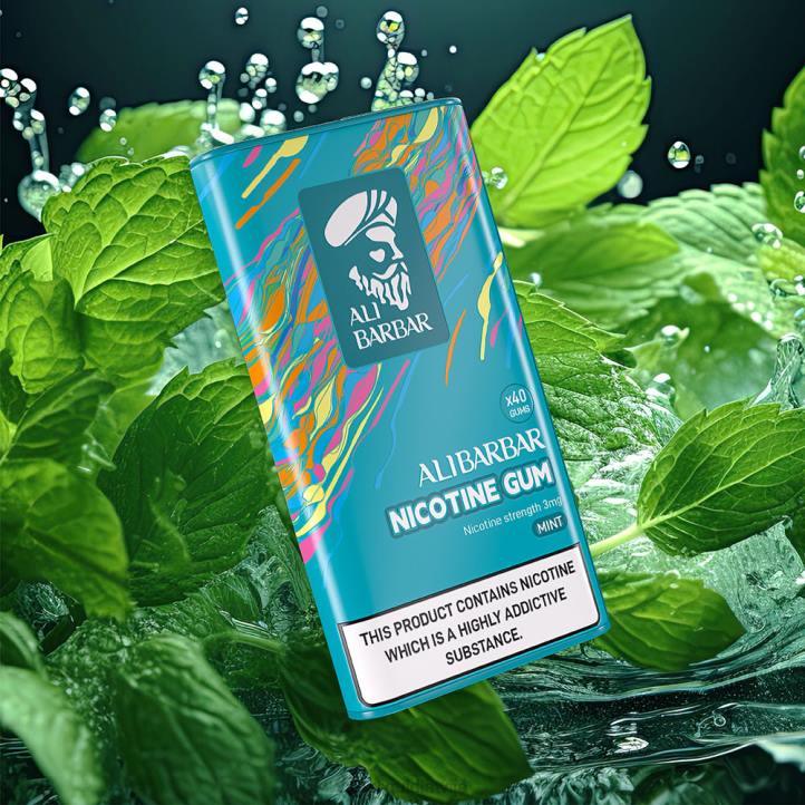 Vape Latvija - Alibarbar nikotīna gumija piparmētra 4T0N101