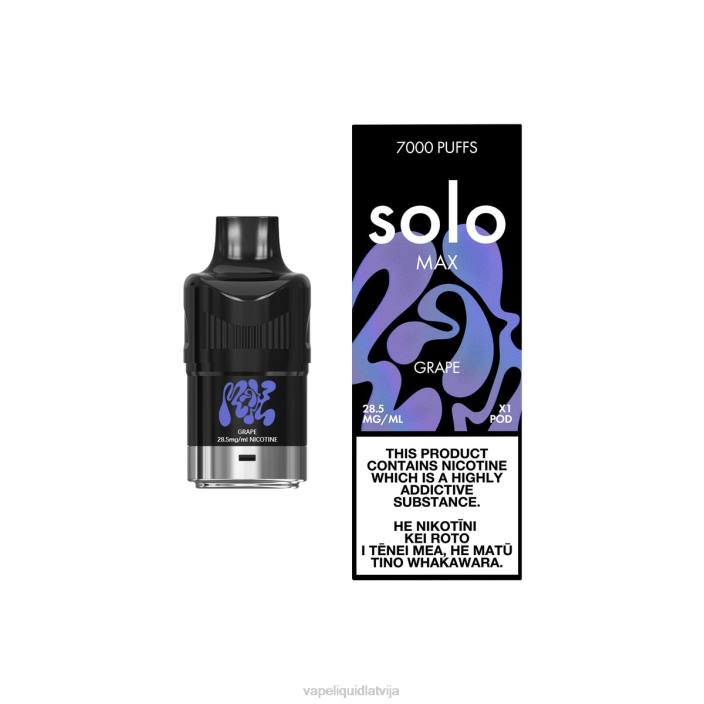 Vape Liquid - Solo MAX pod FRLR78 vīnogas