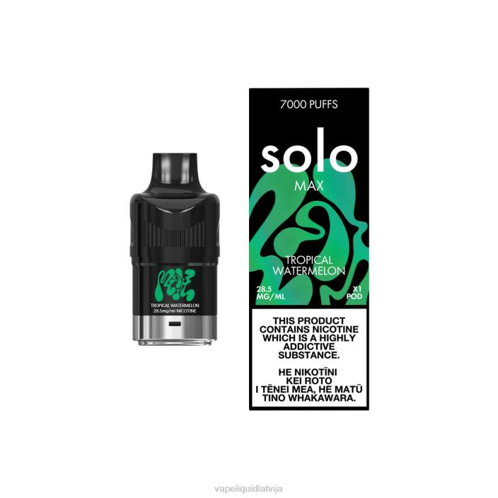 Vape Liquid - Solo MAX pod FRLR82 tropiskais arbūzs