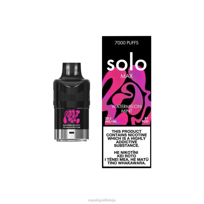 Vape Liquid - Solo MAX pod FRLR86 arbūzu piparmētra