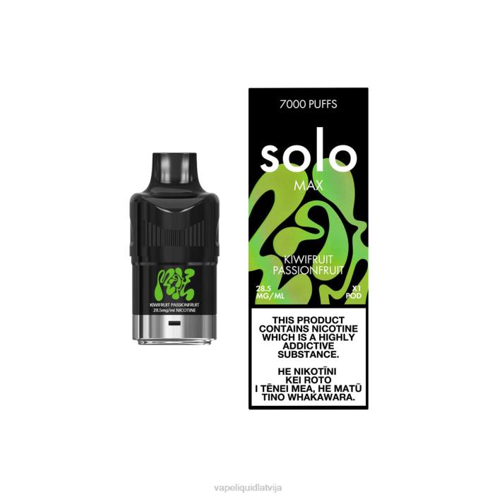 Vape Liquid - Solo MAX pod FRLR90 kivi pasifloras augļi