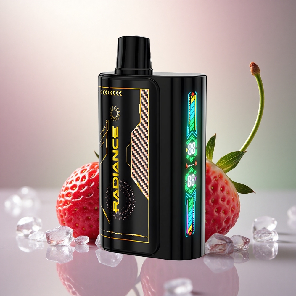 JNR Radiance 31000 Zemeņu Aveņu Ķiršu Ledus ar 28ml e-šķidrumu un 950 mAh bateriju