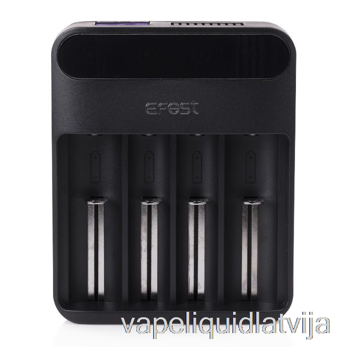 Efest Lush Q4 4 Nodalījumu Viedais LED Akumulatoru Lādētājs Vape šķidrums