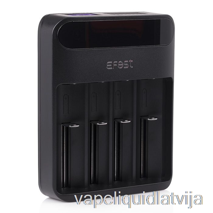 Efest Lush Q4 4 Nodalījumu Viedais LED Akumulatoru Lādētājs Vape šķidrums