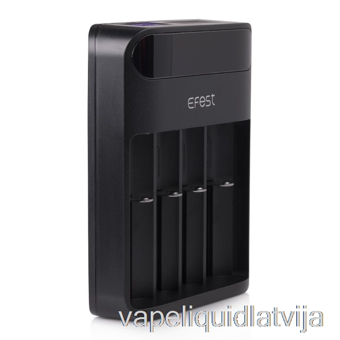 Efest Lush Q4 4 Nodalījumu Viedais LED Akumulatoru Lādētājs Vape šķidrums