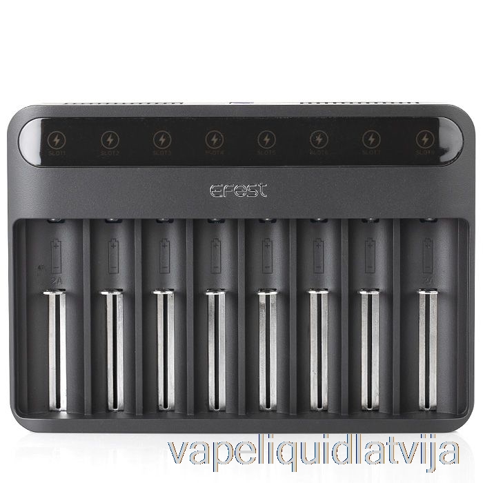 Efest Lush Q8 8 Bay Inteliģentais Akumulatora Lādētājs Vape šķidrums