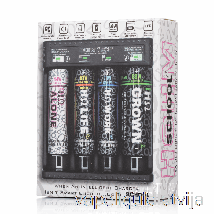 Hohm Tech School 4 4a Usb-c Lādētājs Vape šķidrums