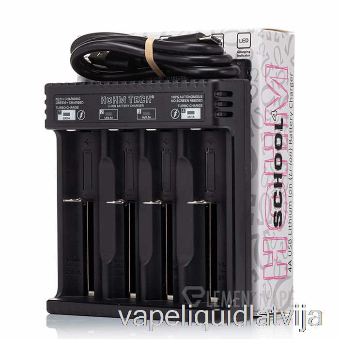 Hohm Tech School 4 4a Usb-c Lādētājs Vape šķidrums