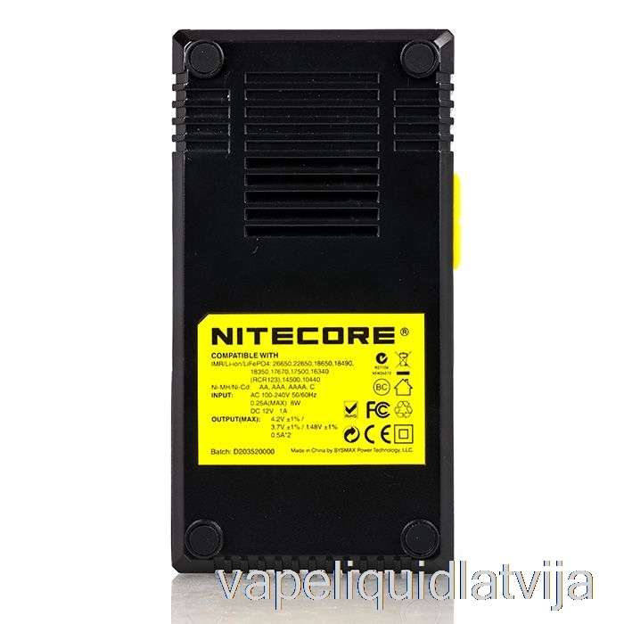 Nitecore D2 Akumulatoru Lādētāja (2 Nodalījumu) Vape šķidrums