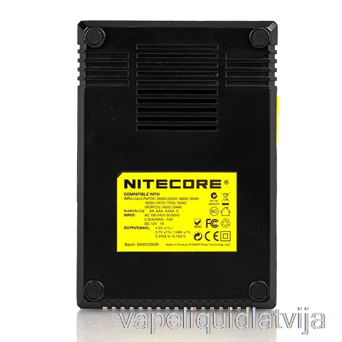 Nitecore D4 Akumulatoru Lādētājs (4 Nodalījumu) Vape šķidrums