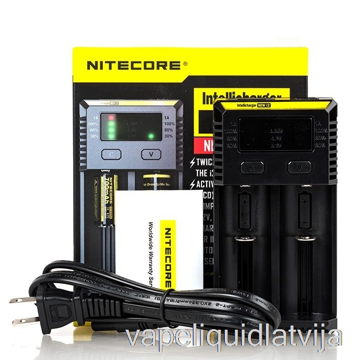 Nitecore I2 Akumulatoru Lādētāja (2 Nodalījumu) Vape šķidrums