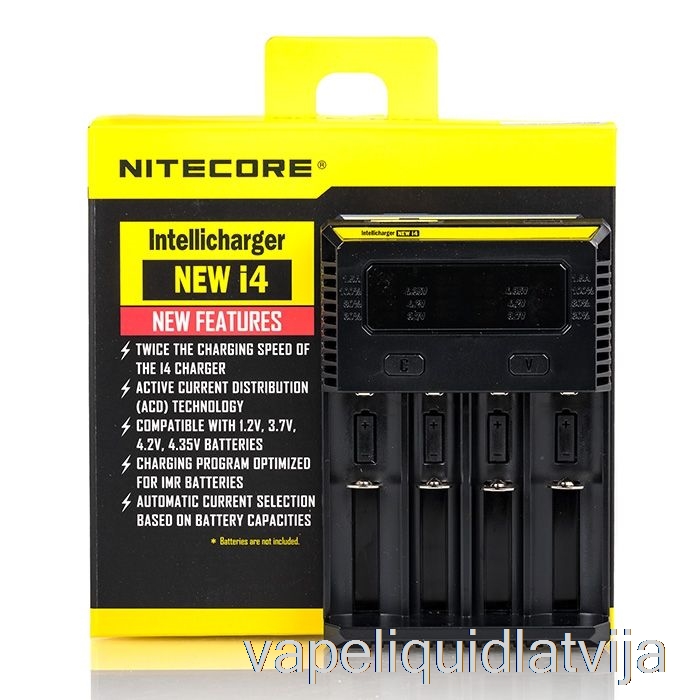 Nitecore I4 Akumulatora Lādētājs V2 (4-bay) Vape šķidrums