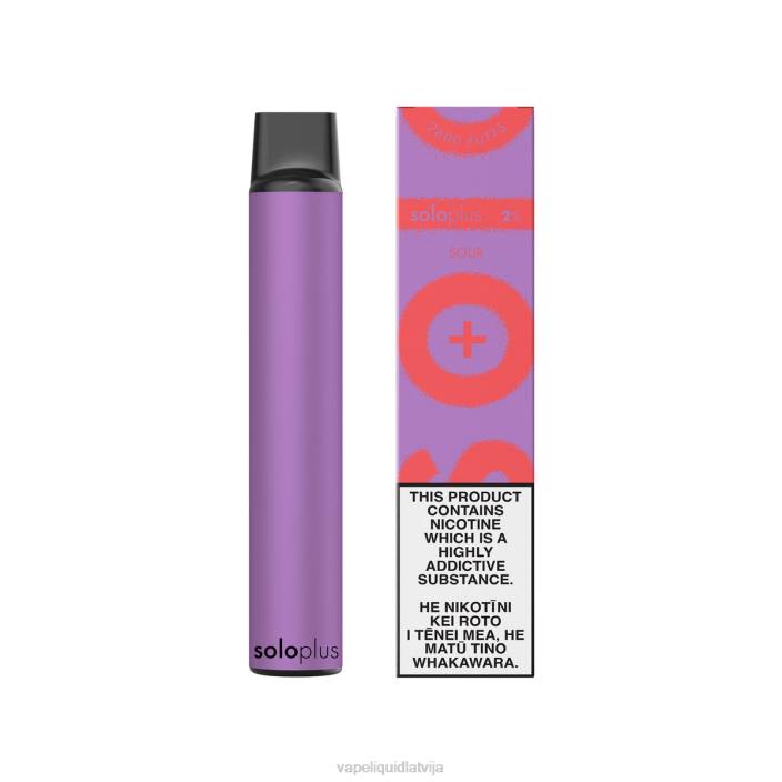 Vape Latvija - Solo Plus vienreizējās lietošanas vape FRLR25 skābs