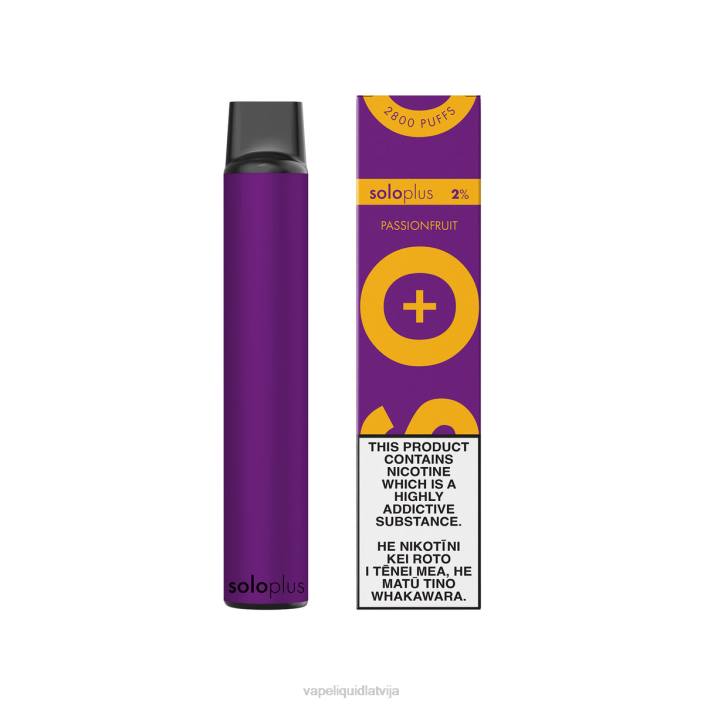 Vape Latvija - Solo Plus vienreizējās lietošanas vape FRLR29 pasifloras augļi