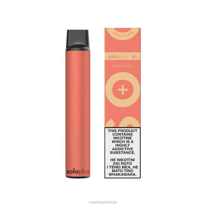 Vape Shop Riga - Solo Plus vienreizējās lietošanas vape FRLR23 persiku piparmētra