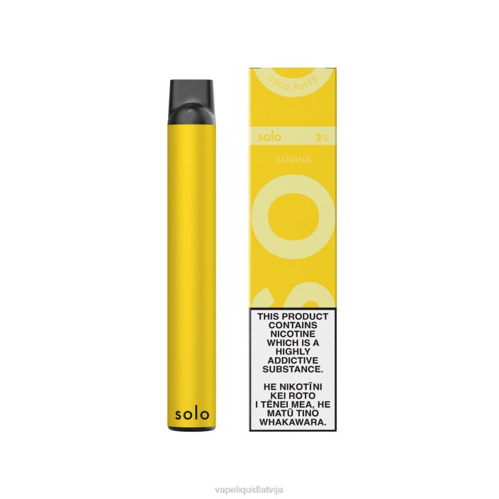 Vape Shop Riga - Solo vienreizējās lietošanas vape FRLR11 banāns