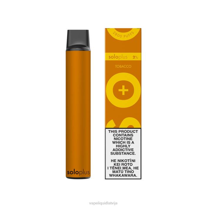 Vape Šķidrumi - Solo Plus vienreizējās lietošanas vape FRLR24 tabaka