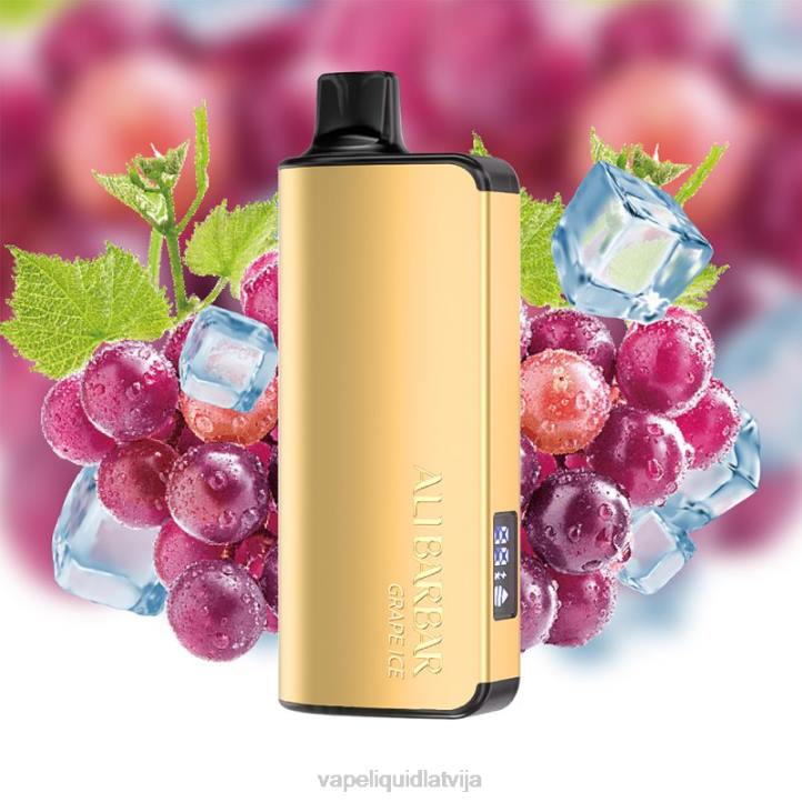 Vape Latvija - Alibarbar Ingot 20000 vienreizējās lietošanas vape vīnogu ledus 4T0N37