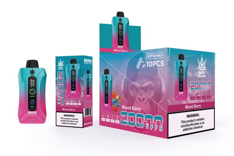 Vape Latvija - Bang Beach 20 000 uzpūtienu viedā ekrāna vape J8F2F5 jaukta oga
