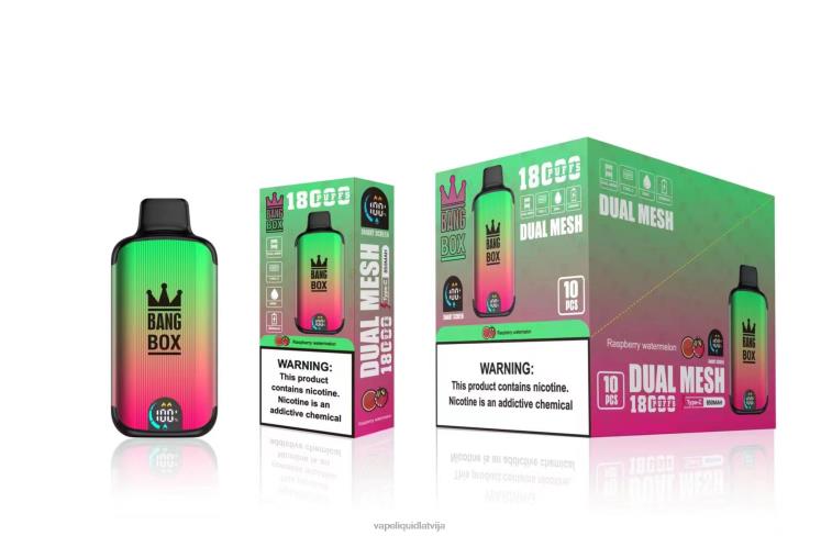 Vape Latvija - Bang Box 18000 uzpūtienu J8F2F97 aveņu arbūzs