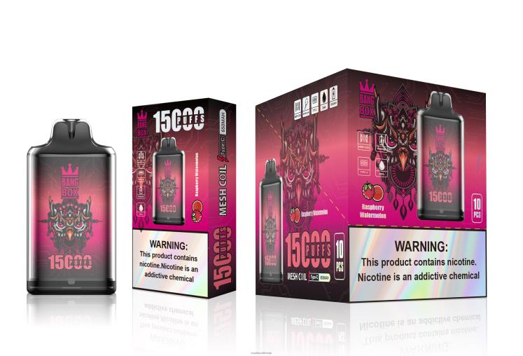 Vape Latvija - Bang Box s1-15000 uzpūtienu J8F2F105 aveņu arbūzs