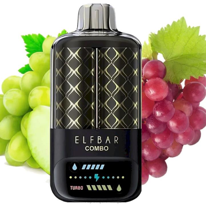 Vape Latvija - Elf Bar Combo 25 000 zaļā vīnoga un vīnoga VRTJ9