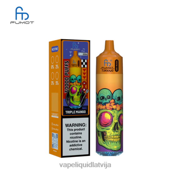 Vape Latvija - Fumot Tornado 30k mūzika trīskāršais mango 0B6J029