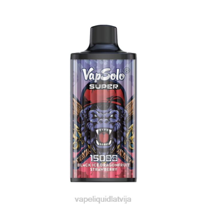 Vape Latvija - Vapsolo SUPER vienreizējās lietošanas vape melnā ledus drangofruit zemeņu 4T0N125