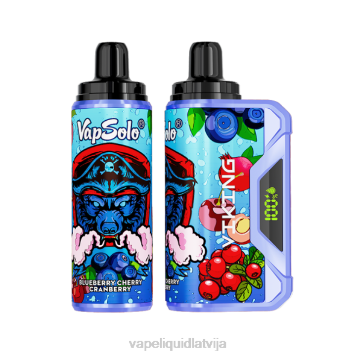 Vape Latvija - Vapsolo VIKING vienreizējās lietošanas vape melleņu ķiršu dzērvenes 4T0N149