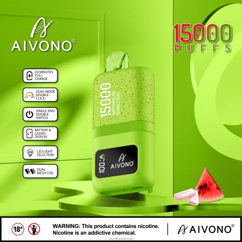 Vape Latvija - arbūzu gumija Aivono AIM magic 15 000 8VNV465