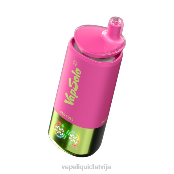 Vape Latvija - arbūzu ledus & red bull & zemeņu kivi VapSolo Triple 30000 uzpūtienu N4L49