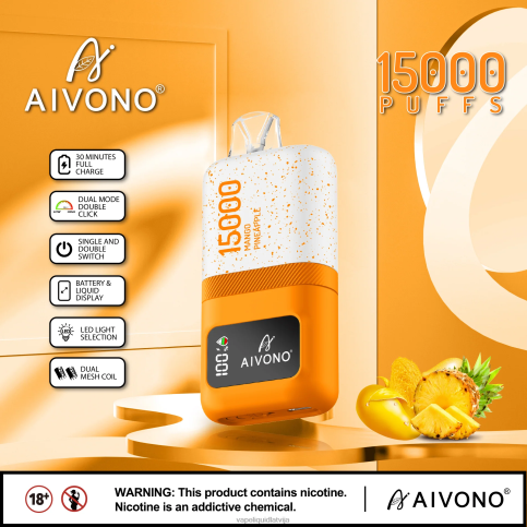 Vape Latvija - mango ananāss Aivono AIM magic 15 000 8VNV469
