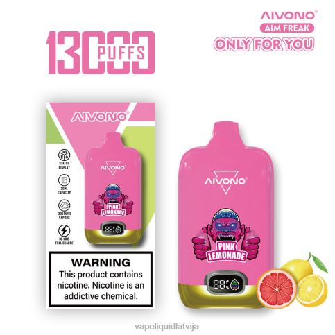 Vape Latvija - rozā limonāde Aivono AIM FREAK 13 000 8VNV4249