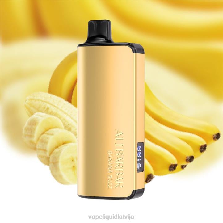 Vape Liquid - Alibarbar Ingot 20000 vienreizējās lietošanas vape banānu buzz 4T0N46
