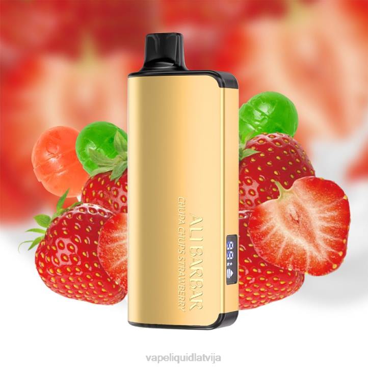 Vape Liquid - Alibarbar Ingot 20000 vienreizējās lietošanas vape chupa chups zemeņu 4T0N34