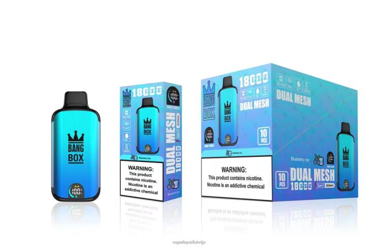 Vape Liquid - Bang Box 18000 uzpūtienu J8F2F90 melleņu ledus