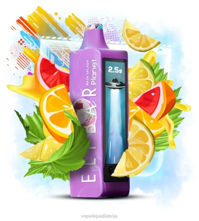Vape Liquid - Elf Bar Planet 25 000 baja šļakatas VRTJ26