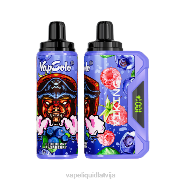 Vape Liquid - Vapsolo VIKING vienreizējās lietošanas vape melleņu avenes 4T0N150