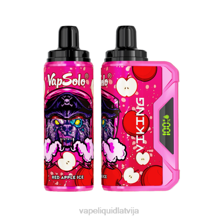 Vape Liquid - Vapsolo VIKING vienreizējās lietošanas vape sarkano ābolu ledus 4T0N154