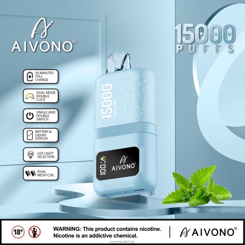 Vape Liquid - forša piparmētra Aivono AIM magic 15 000 8VNV462
