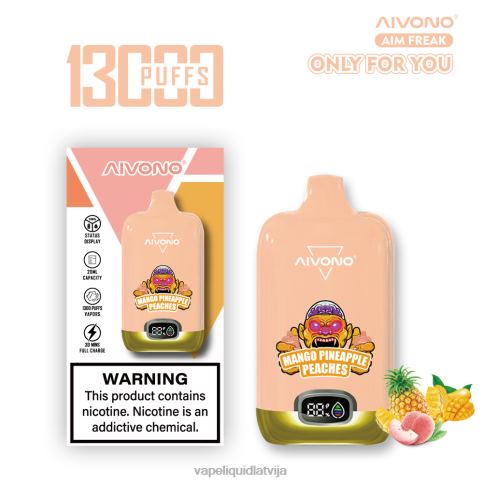 Vape Liquid - mango ananāsu persiki Aivono AIM FREAK 13 000 8VNV4250