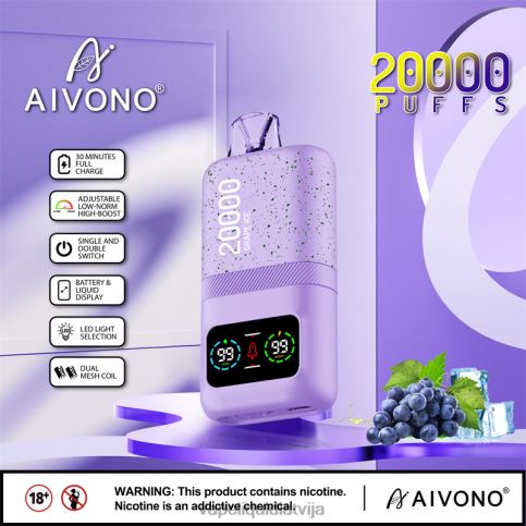 Vape Liquid - vīnogu ledus Aivono AIM magic 20 000 8VNV486