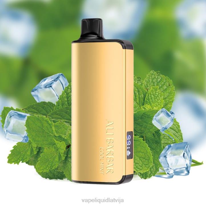 Vape Shop Riga - Alibarbar Ingot 20000 vienreizējās lietošanas vape forša piparmētra 4T0N35