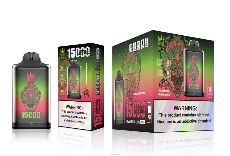 Vape Shop Riga - Bang Box s1-15000 uzpūtienu J8F2F103 zemeņu arbūzs