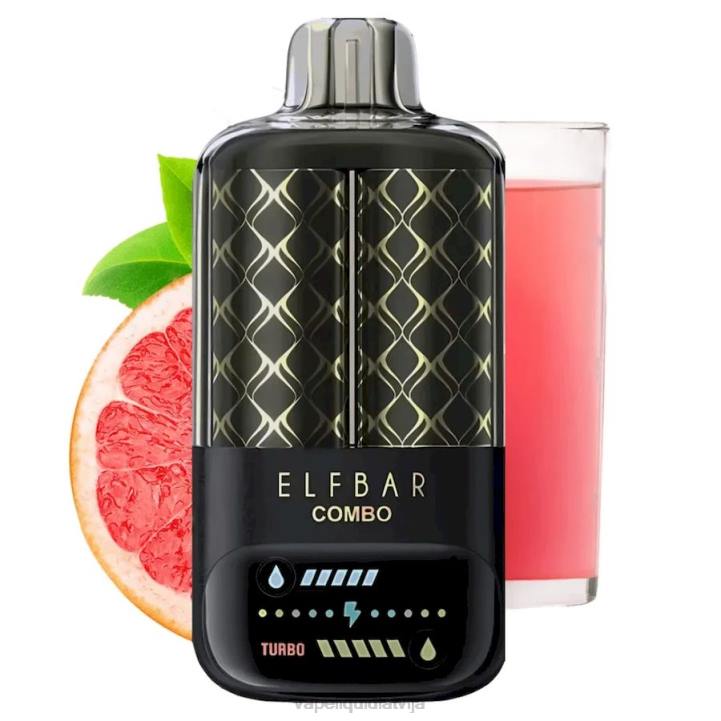 Vape Shop Riga - Elf Bar Combo 25 000 rozā limonāde un greipfrūti VRTJ11