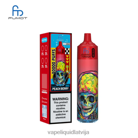 Vape Shop Riga - Fumot Tornado 30k mūzika persiku ogu 0B6J019