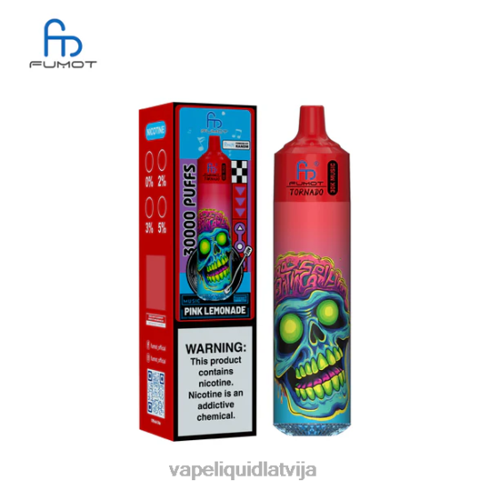 Vape Shop Riga - Fumot Tornado 30k mūzika rozā limonāde 0B6J023