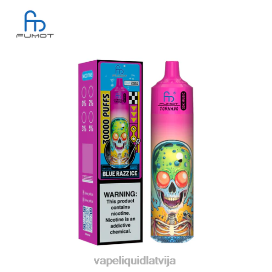 Vape Shop Riga - Fumot Tornado 30k mūzika zils razz ledus 0B6J03