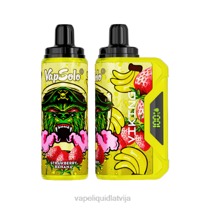 Vape Shop Riga - Vapsolo VIKING vienreizējās lietošanas vape zemeņu banāns 4T0N155